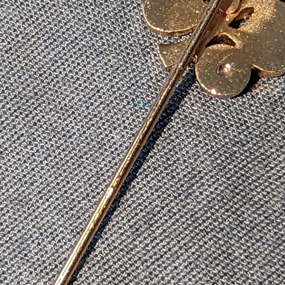 Vintage 3 Leaf Clover Pin - Picture 4 of 4